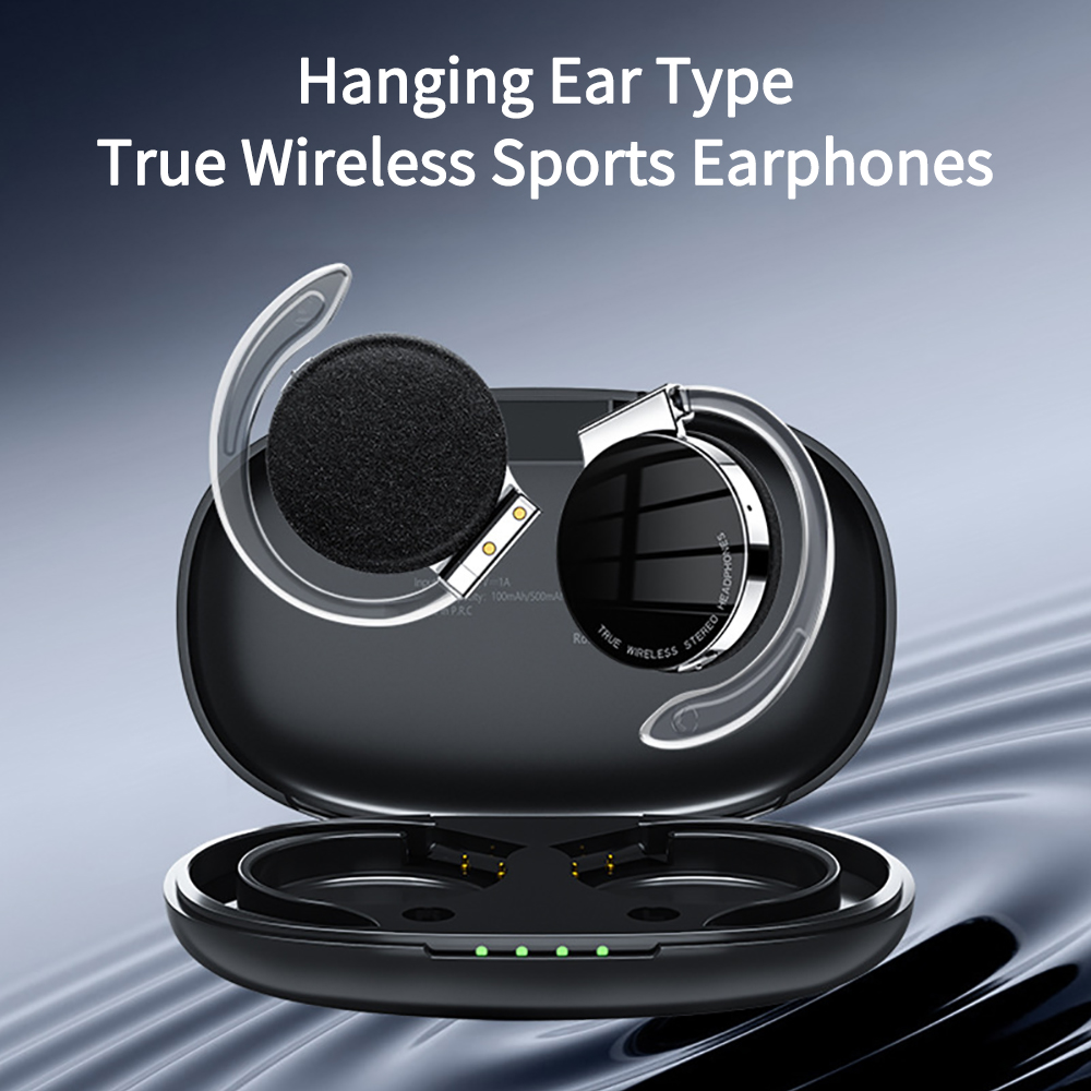 Earphone Sport Hook - F2 TWS Kopfhörer mit Mikrofonen, Sport-Ohrbügel,