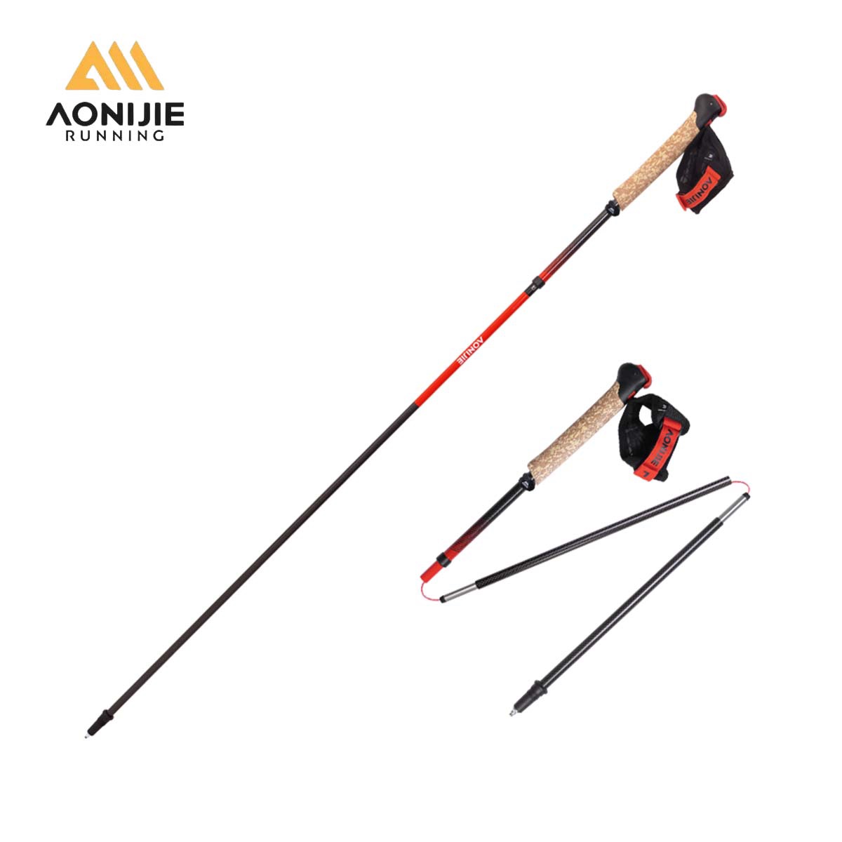 Trekking Pole Carbon - 2 Stück AONIJIE E4212 E4218 Faltbare