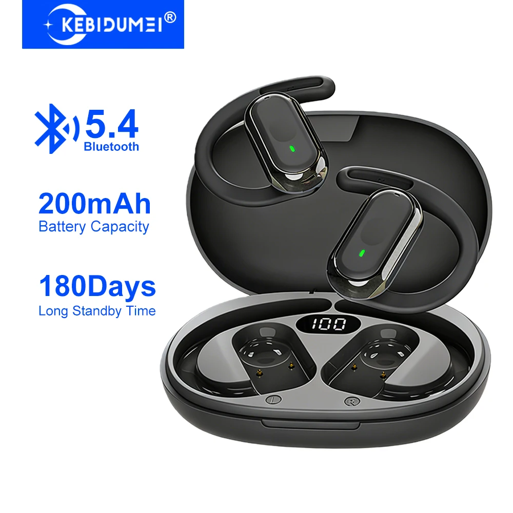 Earphone Sport Hook - KEBIDUMEI Open-Ear Bluetooth 5.4 Kopfhörer Ohrbügel