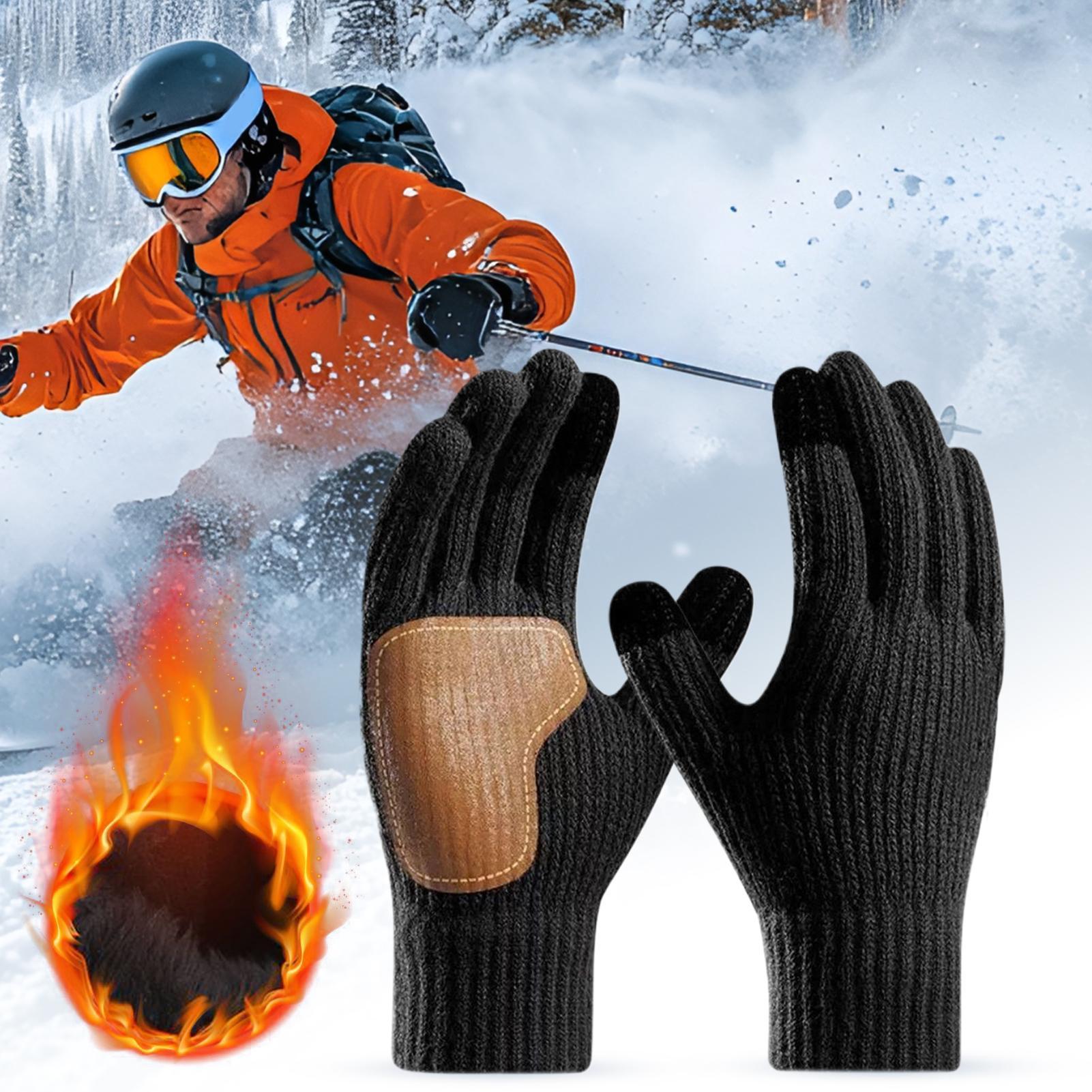 Running Gear Cold Weather - USB-beheizte Handschuhe mit Touchscreen, Winter-Thermo-Heizhandschuhe zum