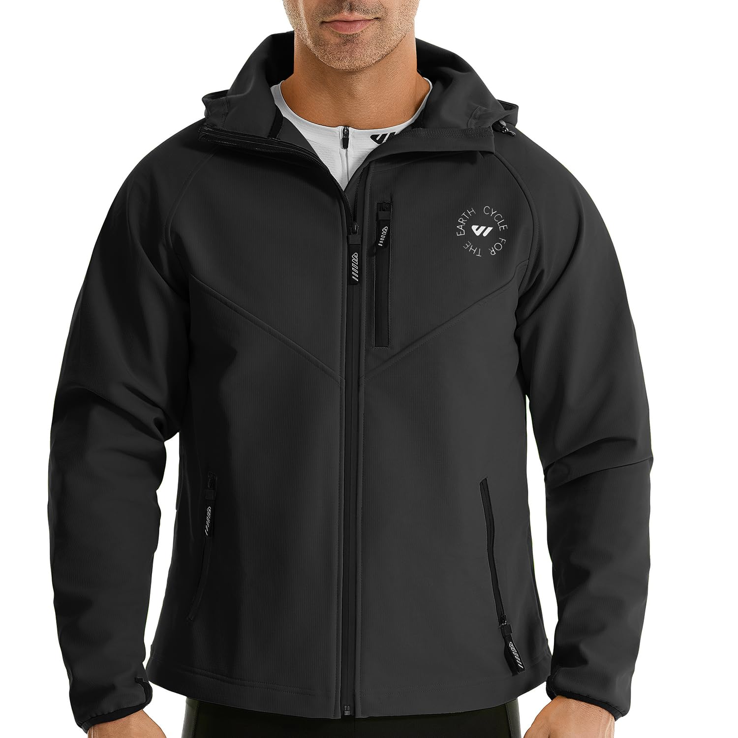 Running Gear Cold Weather - Wulibike Winter-Radjacke für Herren, wasserdichte Laufjacke