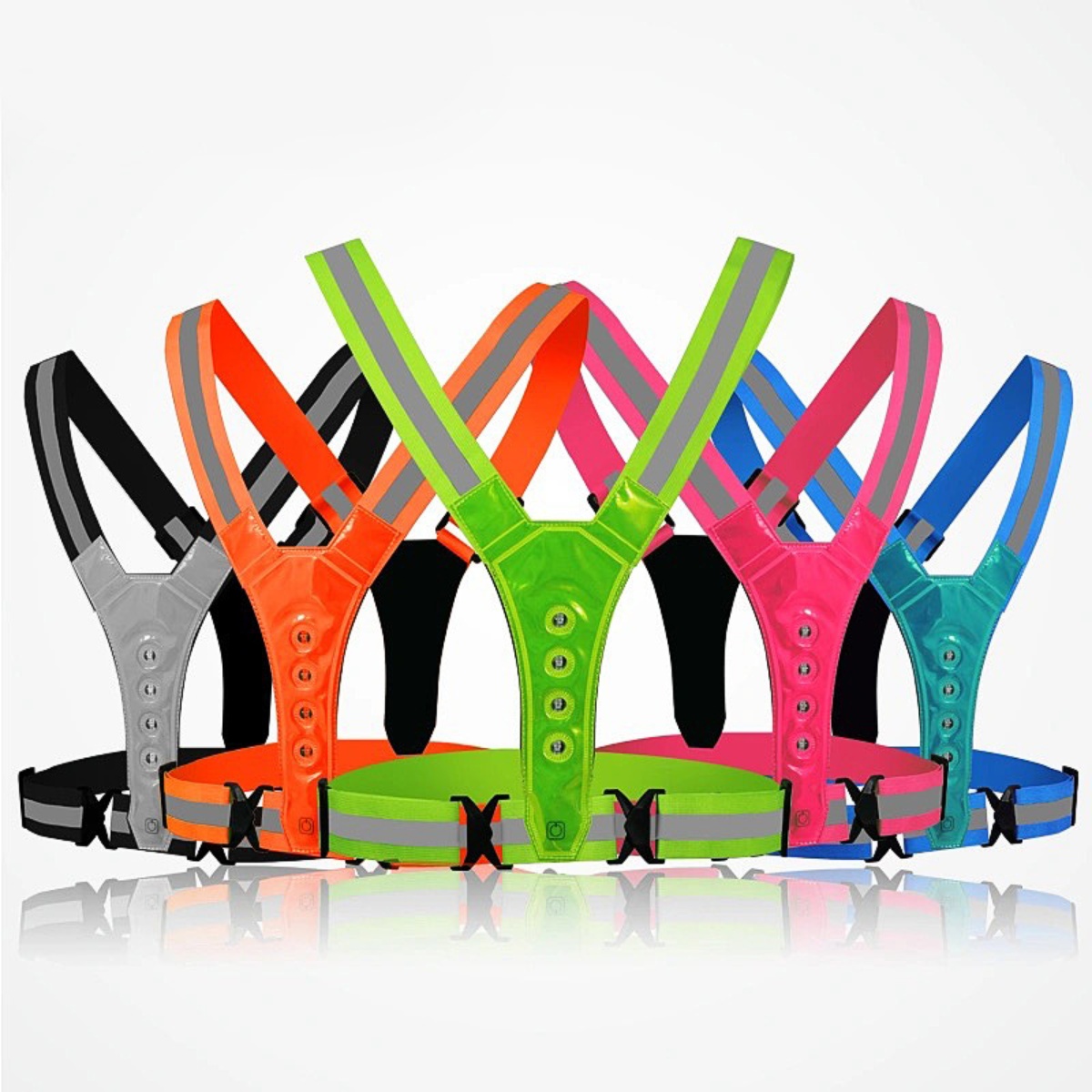 Running Gear Sale - Verstellbare LED-Lauf- und Fahrrad-Sicherheitsweste für Damen