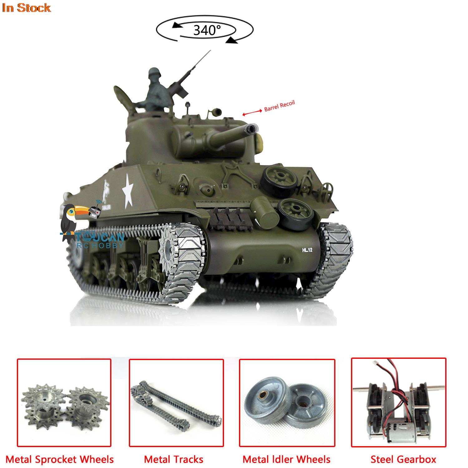 Running Gear Box - 1/16 HENG LONG RC Panzer 7.0