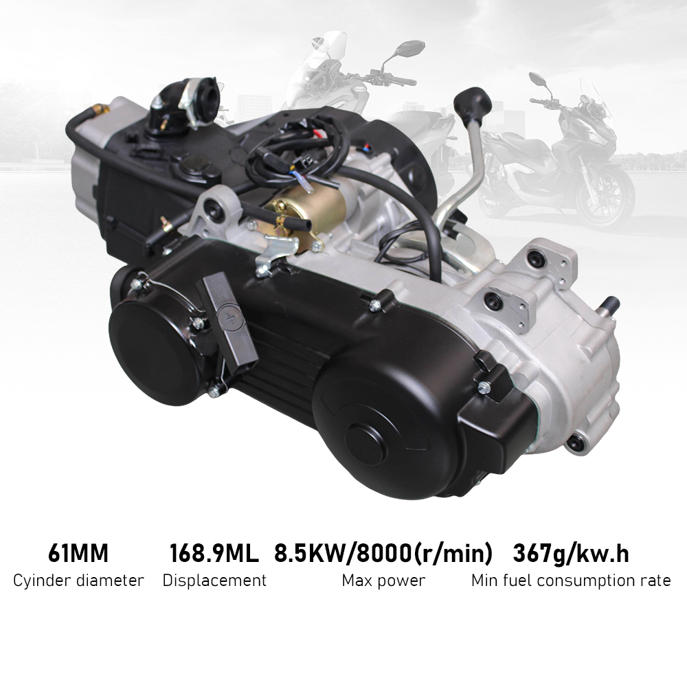 Running Gear Box - GY6-161CC 4-Takt Einzylinder Hochleistungs-Motorradmotor mit Rückwärtsgang