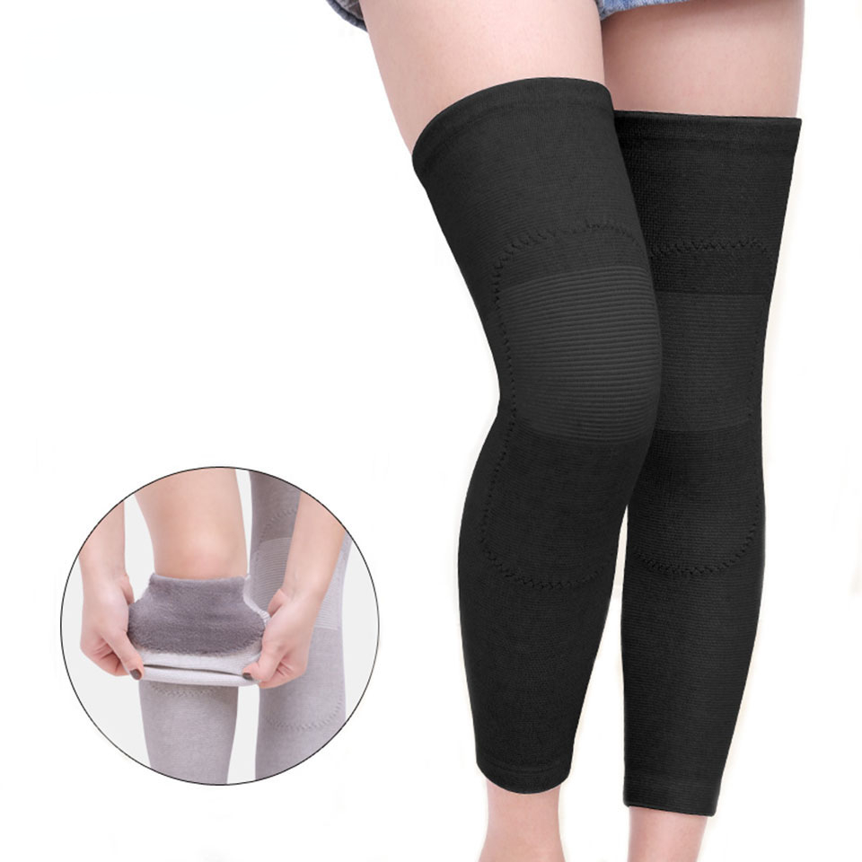 Running Gear For Knee Pain - 1 Paar lange warme Winter-Knieschützer aus