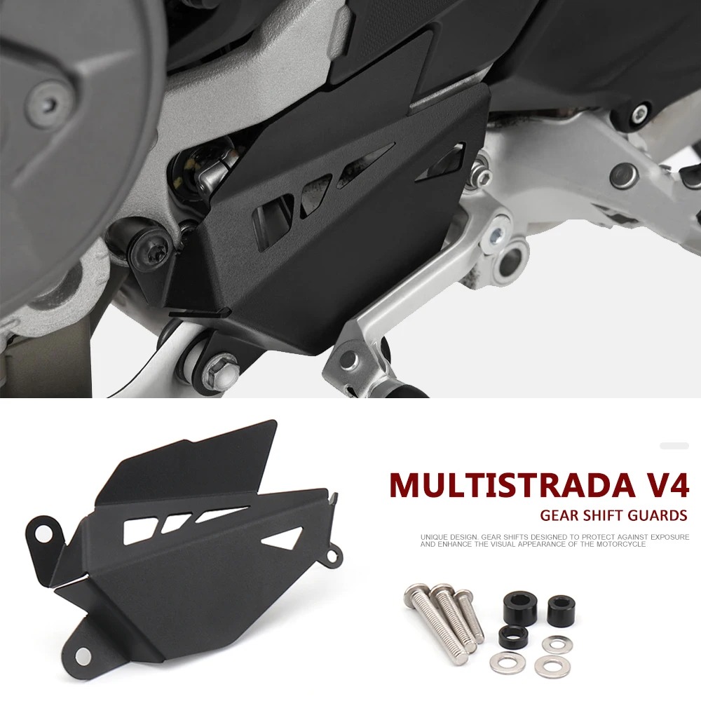 New Gear Running - Motorradzubehör Neuer schwarzer Schalthebelschutz für Ducati