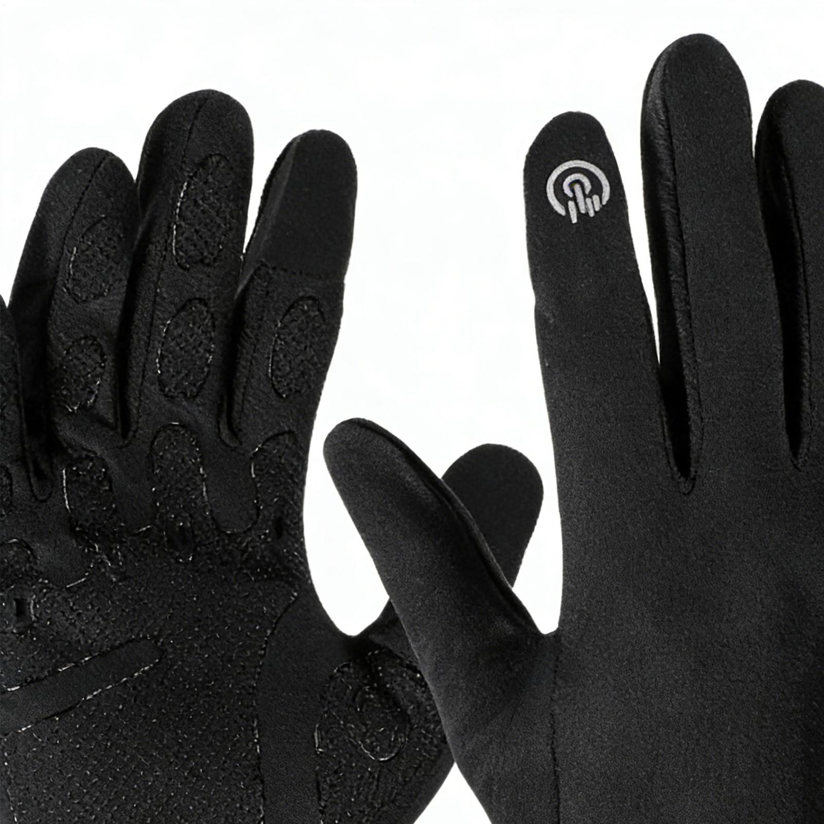 Running Gear Cold Weather - Warme Fahrradhandschuhe, Vollfinger, kaltes Wetter, Outdoor-Ausrüstung,