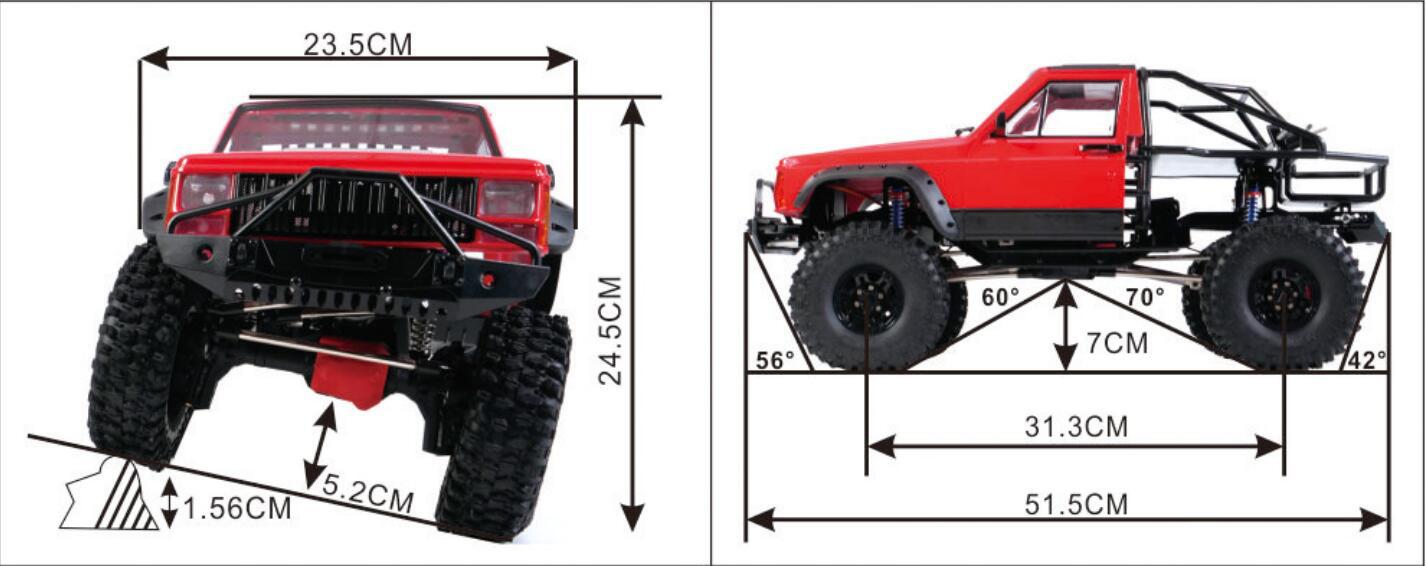 Axing RC Crawler, Cherokee Roc – Running Gear Box Bewertung und Preis