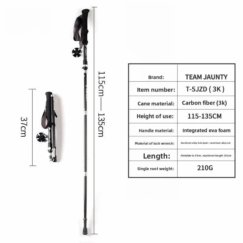 Praktische klassische 3K-Carbo – Trekking Pole Carbon Bewertung und Preis