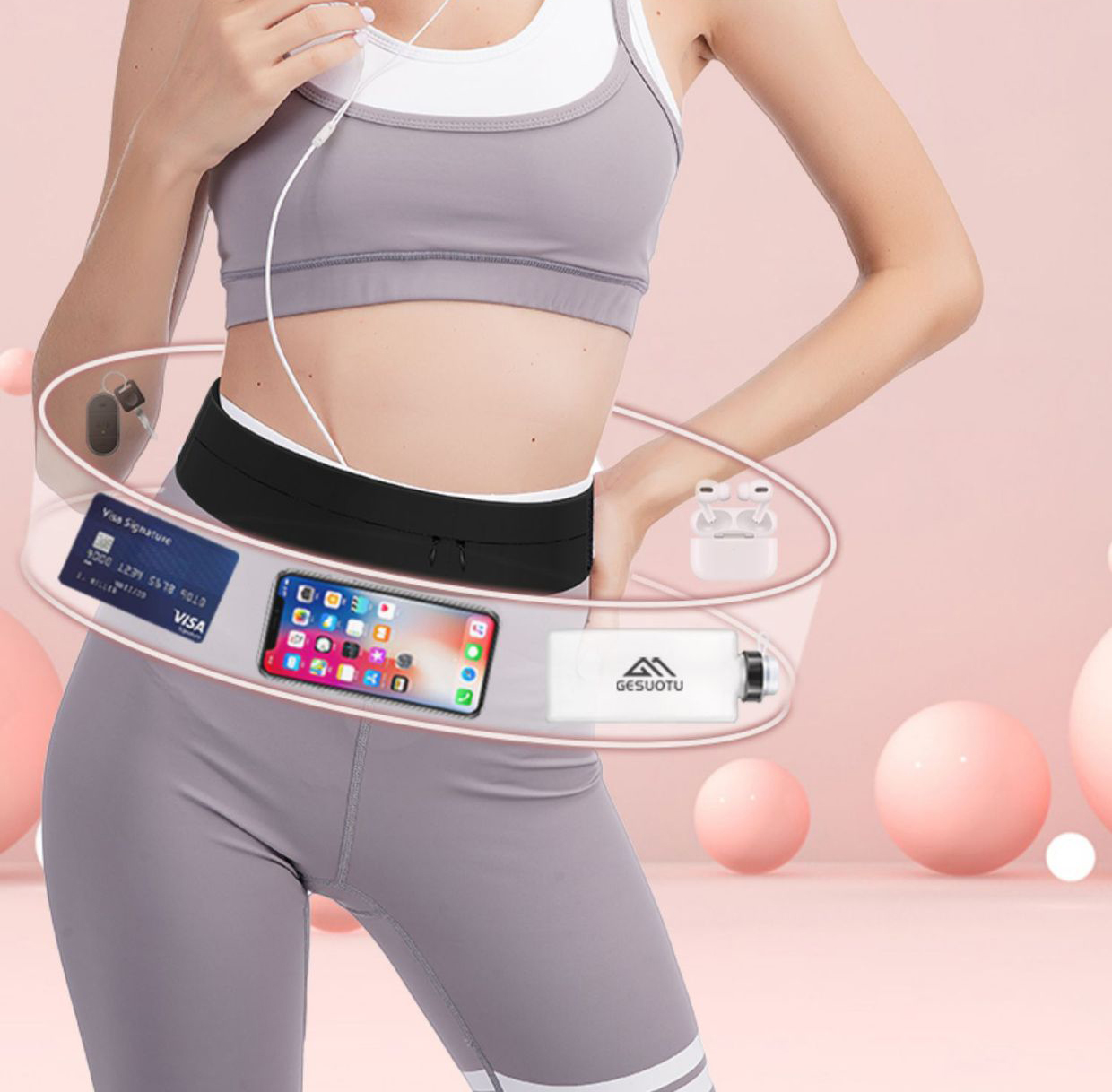 Laufgürtel Hüfttasche mit Wass – Running Jogging Gear Bewertung und Preis