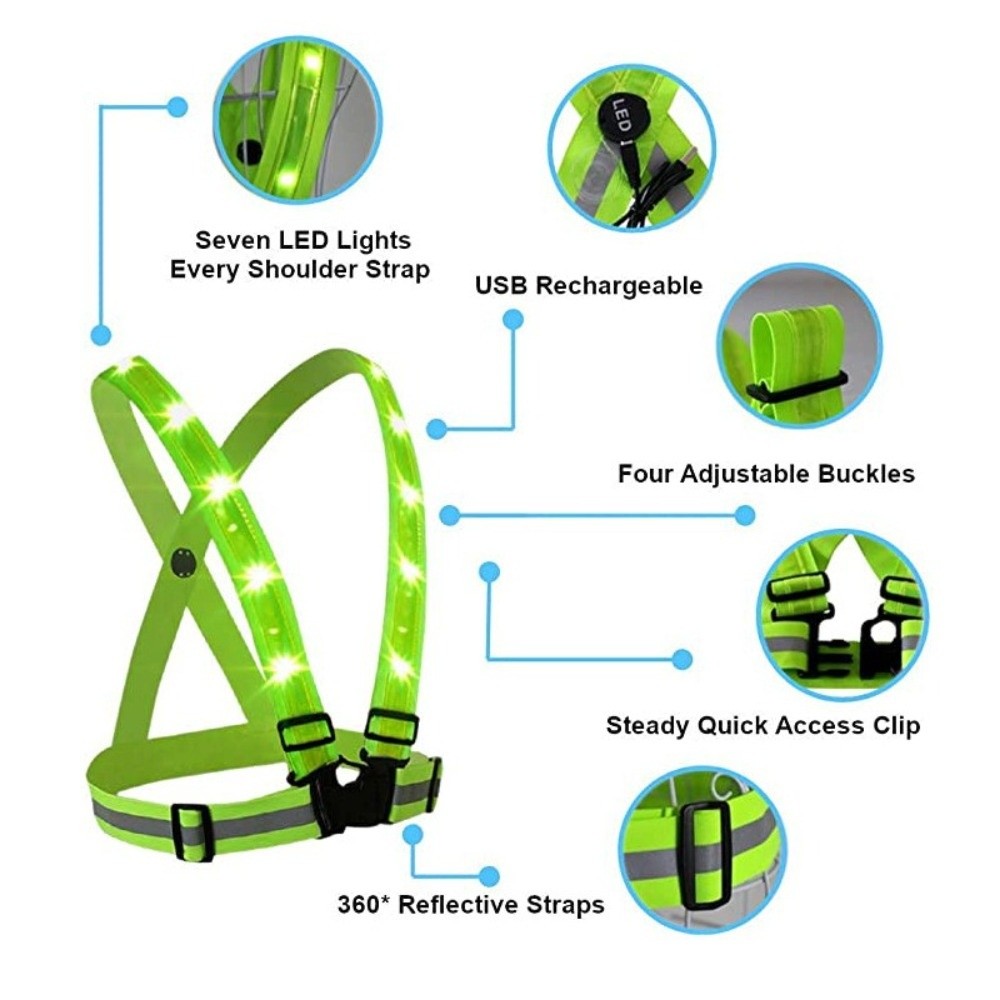 Neue Polyester-LED-Sicherheits – New Gear Running Bewertung und Preis
