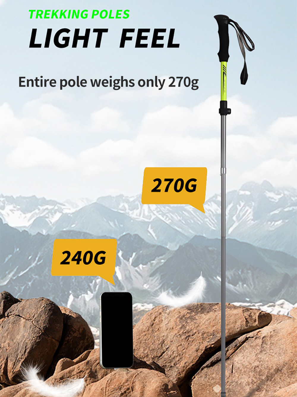 Faltbarer Trekkingstock aus 70 – Trekking Pole Carbon Bewertung und Preis