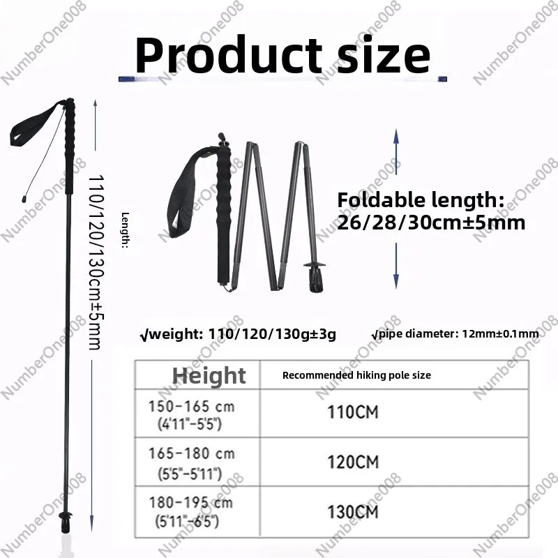 Ultraleichte Carbonfaser Faltb – Trekking Pole Carbon Bewertung und Preis