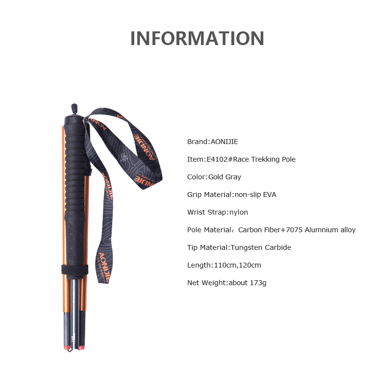 2 stücke aonijie Z-Pole faltba – Trekking Pole Carbon Bewertung und Preis