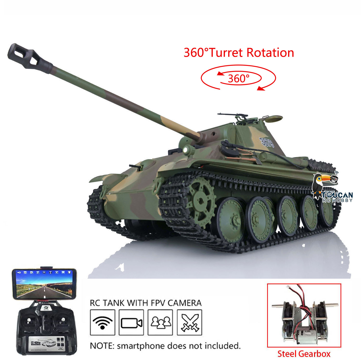 Heng Long 1/16 RC Panzer 7.0 P – Running Gear Box Bewertung und Preis
